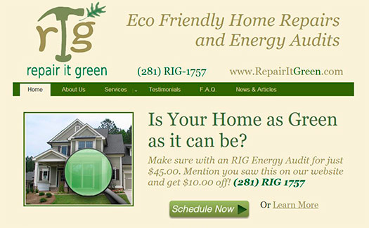 Repair It Green, Houston Eco Friendly Remodeling Company