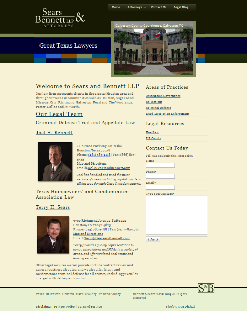 Sears and Bennett LLP Home Page